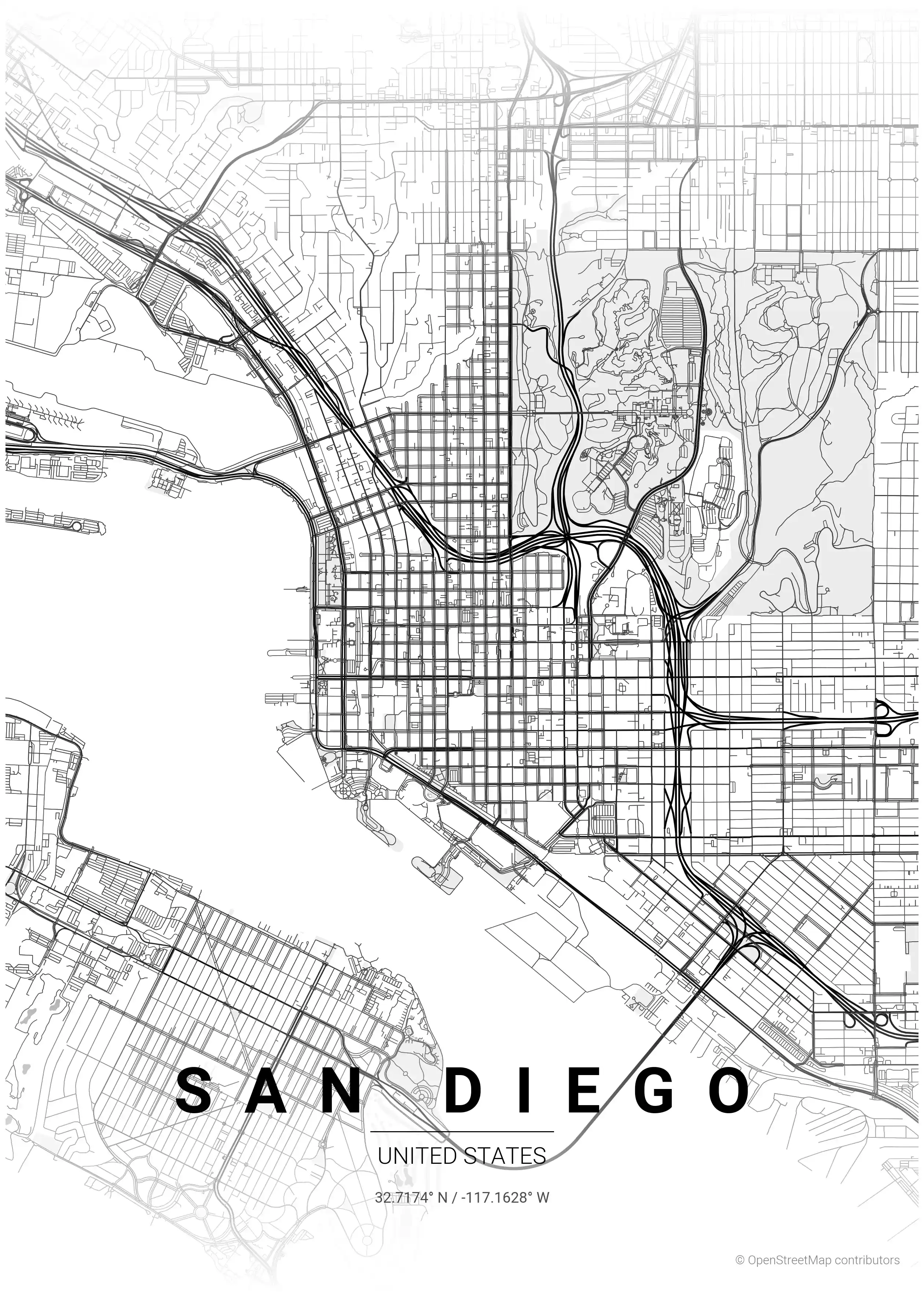 San Diego contrast zones map