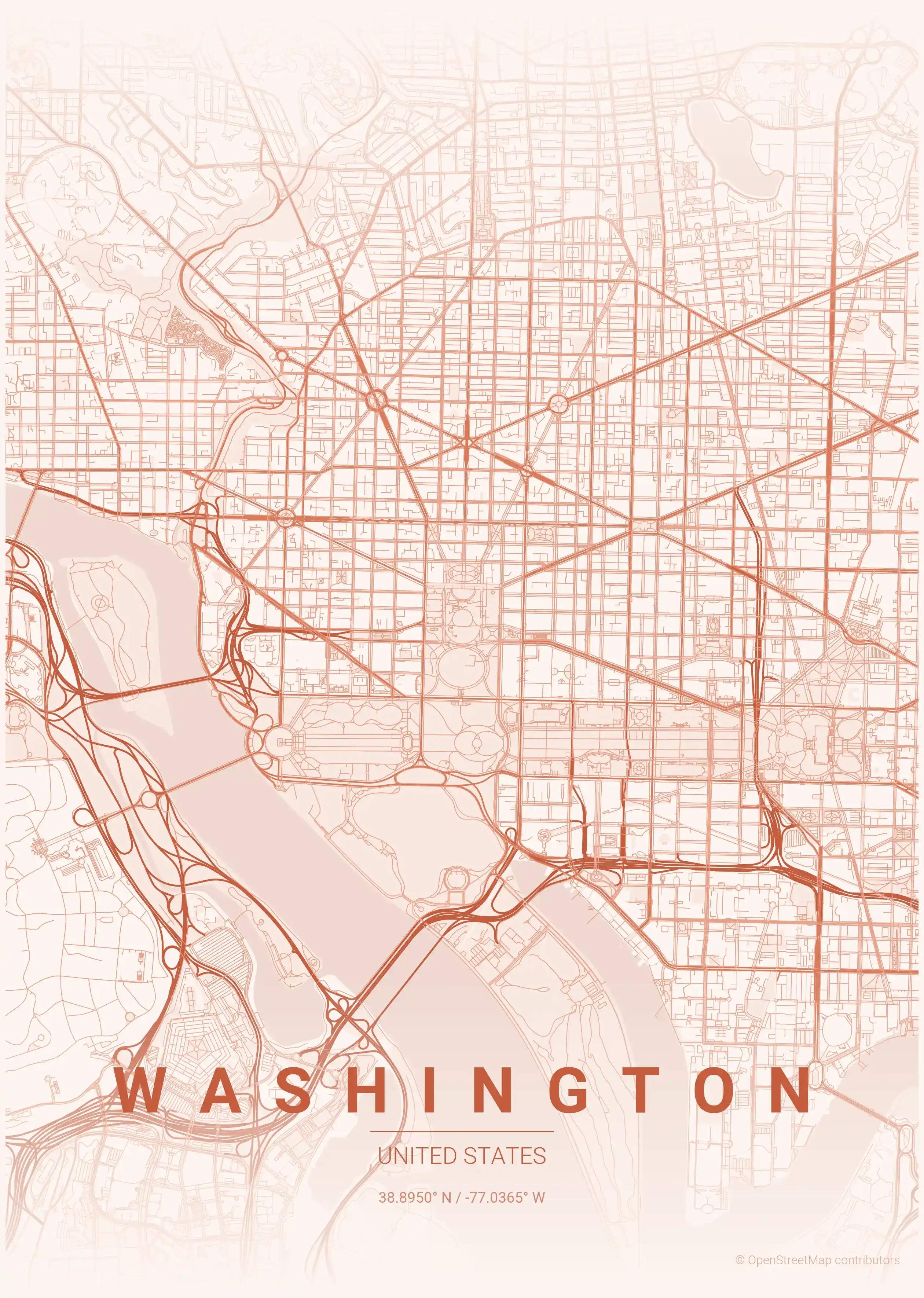 Washington sunset map